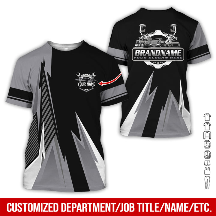 Personalized Name Auto Service All Over Printed Clothes RN211