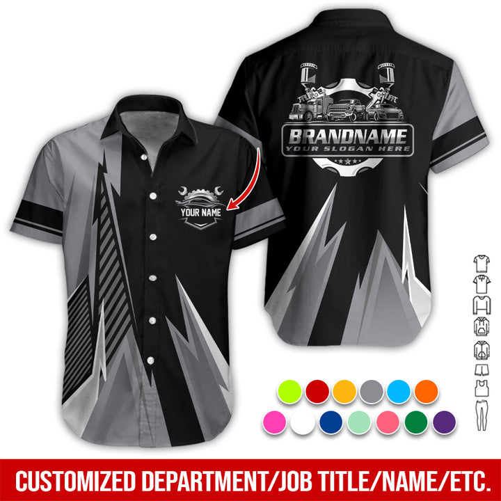 Personalized Name Auto Service All Over Printed Clothes RN211