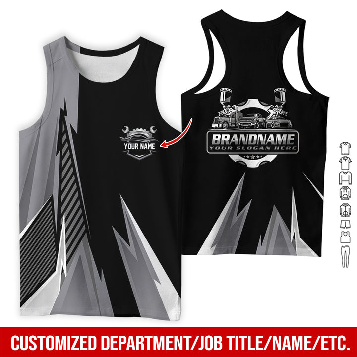 Personalized Name Auto Service All Over Printed Clothes RN211