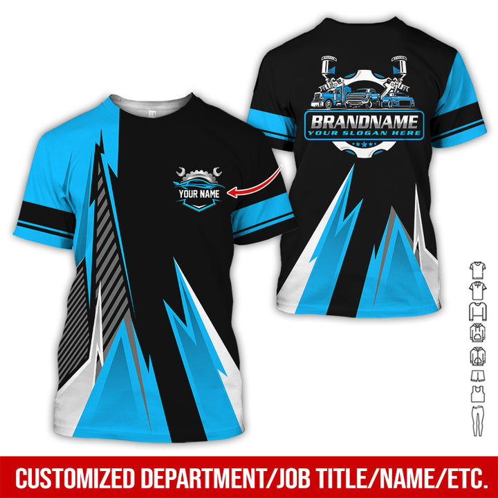 Personalized Name Auto Service All Over Printed Clothes RN211