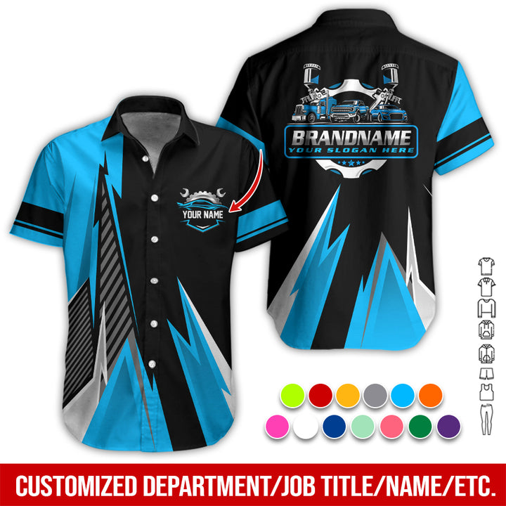 Personalized Name Auto Service All Over Printed Clothes RN211
