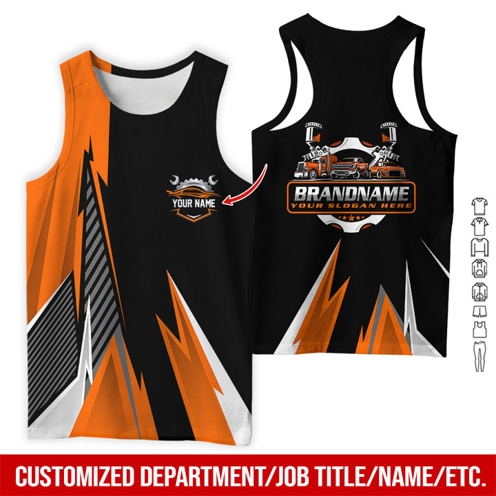 Personalized Name Auto Service All Over Printed Clothes RN211