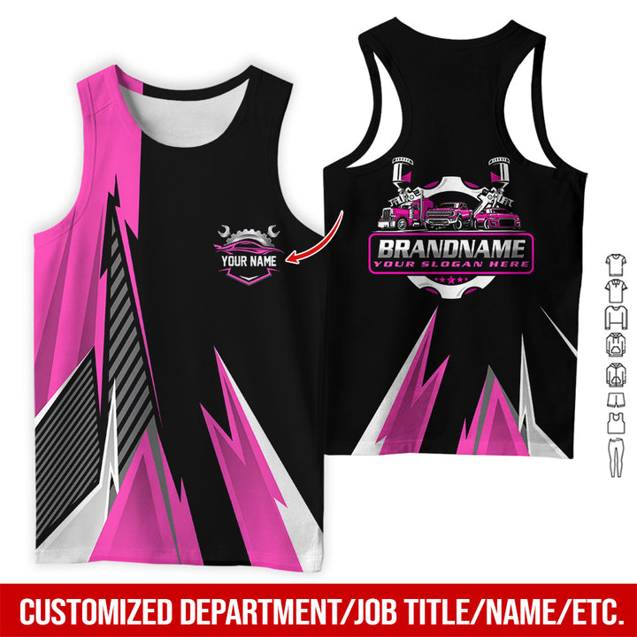 Personalized Name Auto Service All Over Printed Clothes RN211