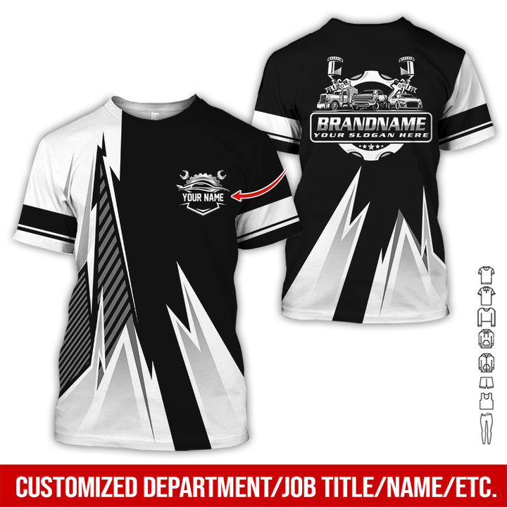 Personalized Name Auto Service All Over Printed Clothes RN211