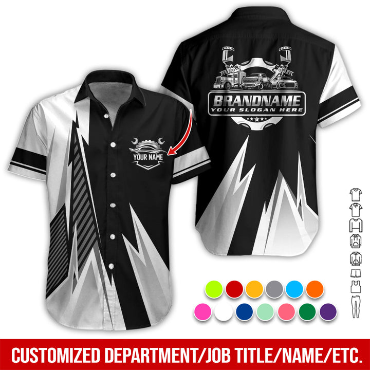 Personalized Name Auto Service All Over Printed Clothes RN211