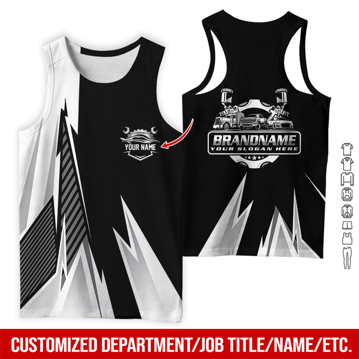 Personalized Name Auto Service All Over Printed Clothes RN211