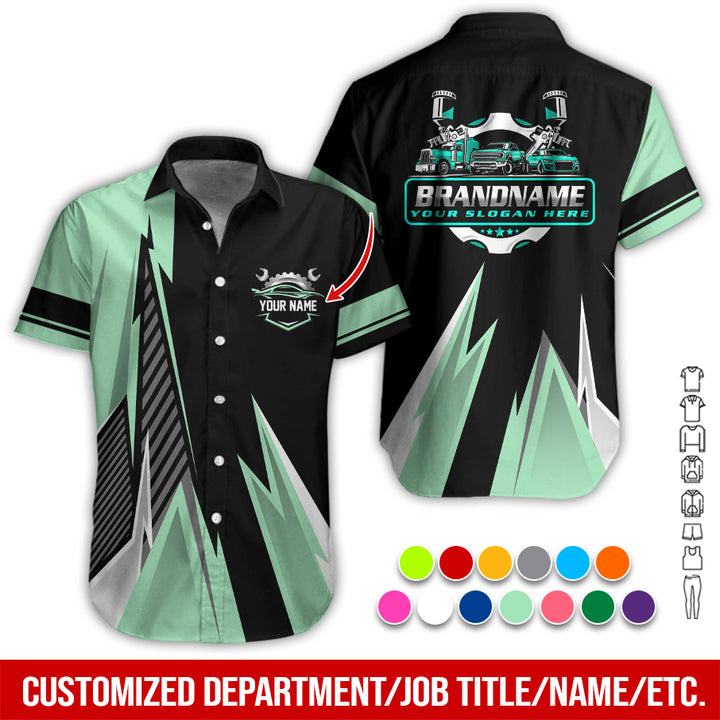 Personalized Name Auto Service All Over Printed Clothes RN211