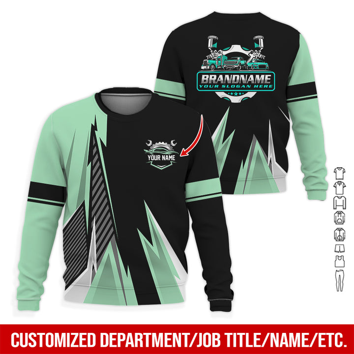 Personalized Name Auto Service All Over Printed Clothes RN211
