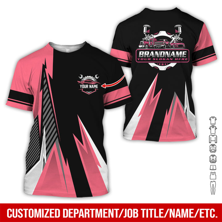 Personalized Name Auto Service All Over Printed Clothes RN211