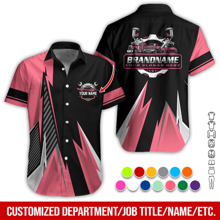 Personalized Name Auto Service All Over Printed Clothes RN211