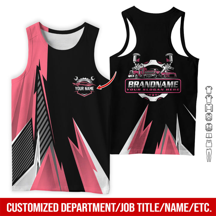 Personalized Name Auto Service All Over Printed Clothes RN211