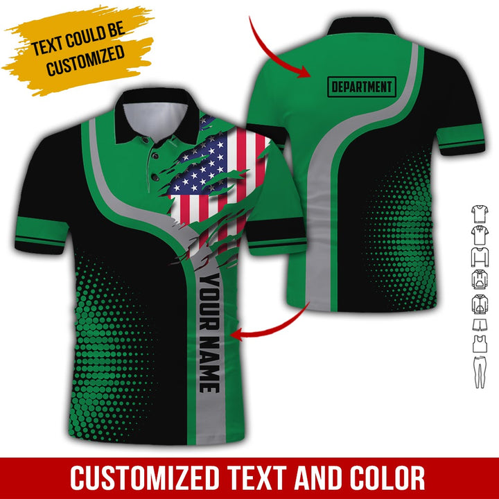 Personalized Name And Department 3D All Over Printed Clothes MH395