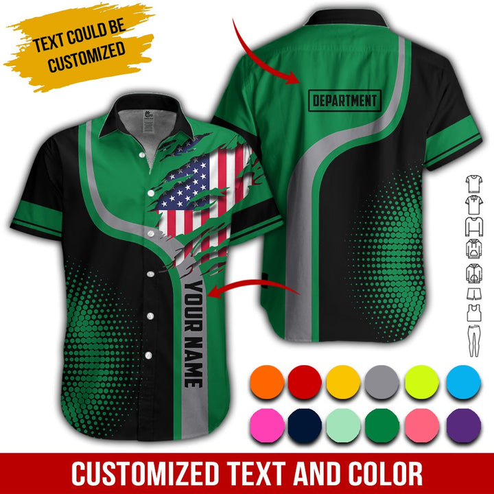 Personalized Name And Department 3D All Over Printed Clothes MH395