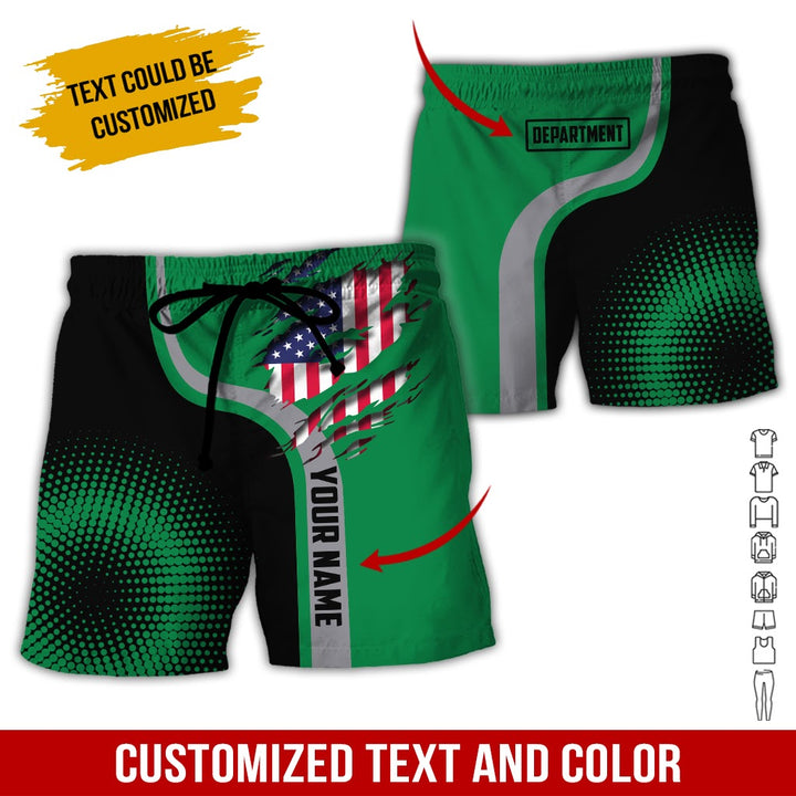 Personalized Name And Department 3D All Over Printed Clothes MH395
