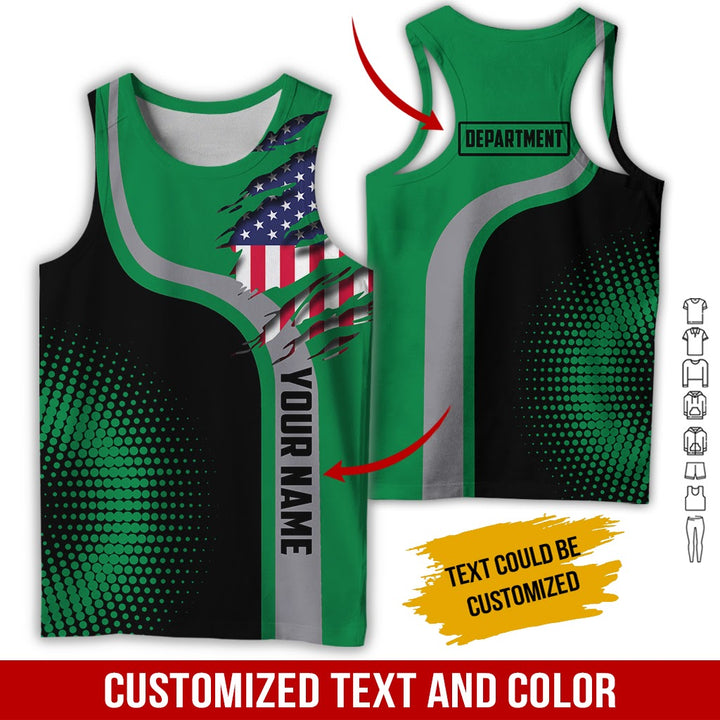 Personalized Name And Department 3D All Over Printed Clothes MH395