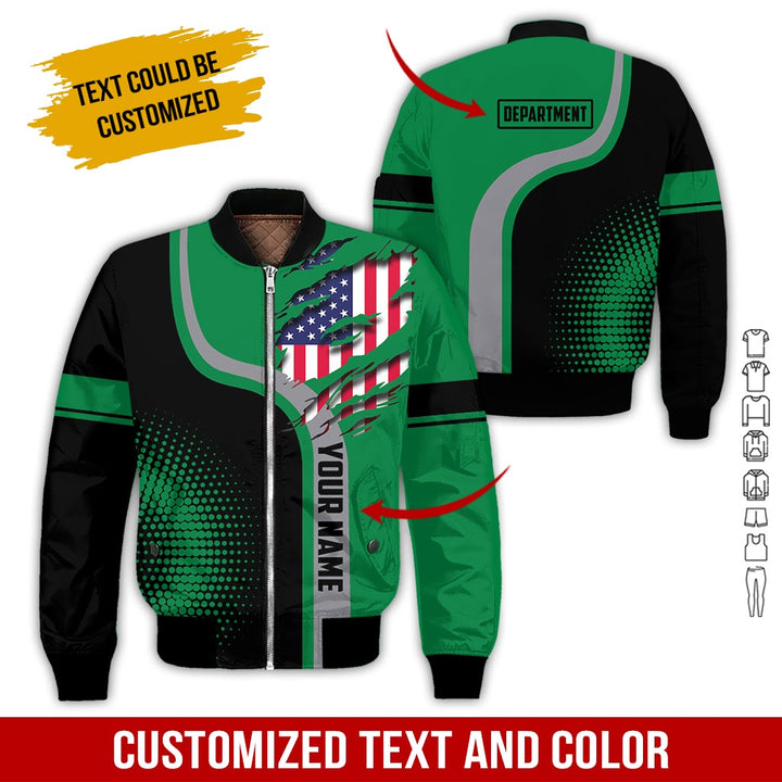 Personalized Name And Department 3D All Over Printed Clothes MH395