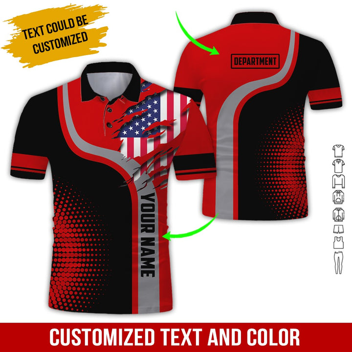 Personalized Name And Department 3D All Over Printed Clothes MH395