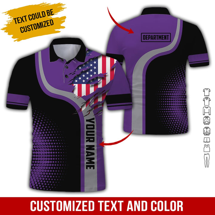 Personalized Name And Department 3D All Over Printed Clothes MH395