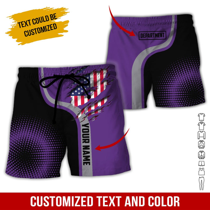 Personalized Name And Department 3D All Over Printed Clothes MH395