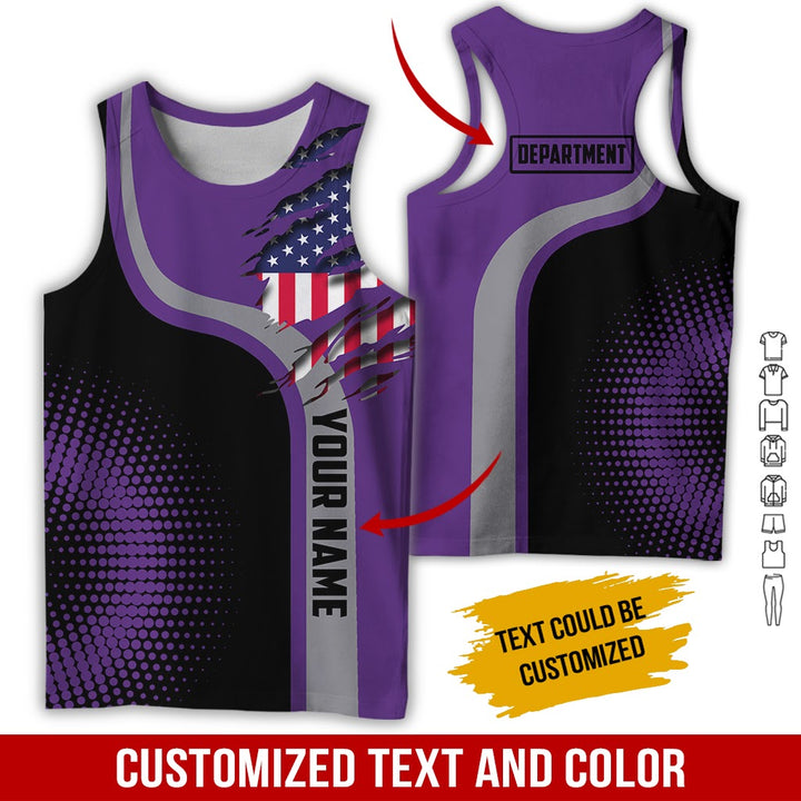 Personalized Name And Department 3D All Over Printed Clothes MH395