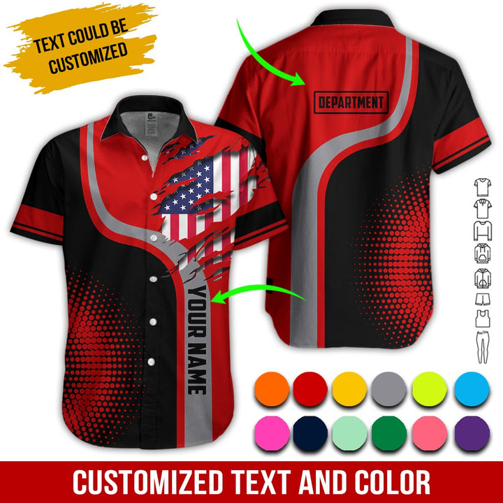 Personalized Name And Department 3D All Over Printed Clothes MH395
