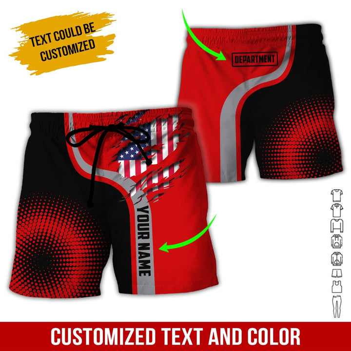 Personalized Name And Department 3D All Over Printed Clothes MH395