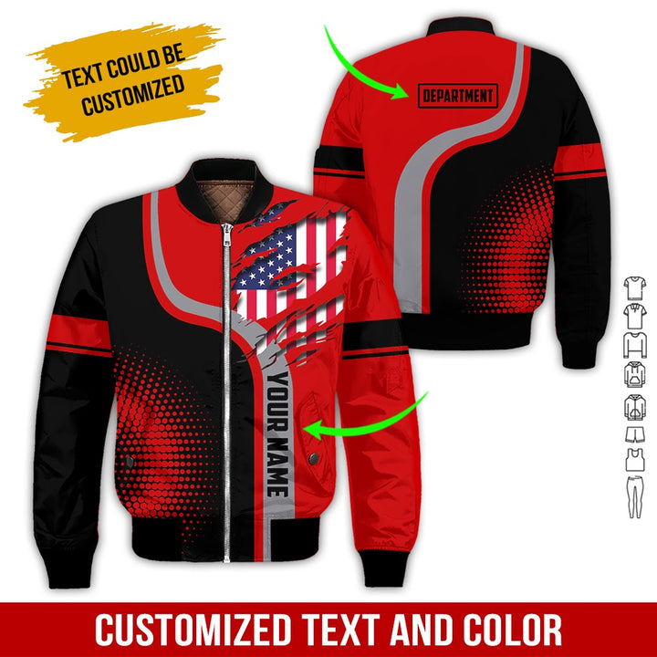 Personalized Name And Department 3D All Over Printed Clothes MH395