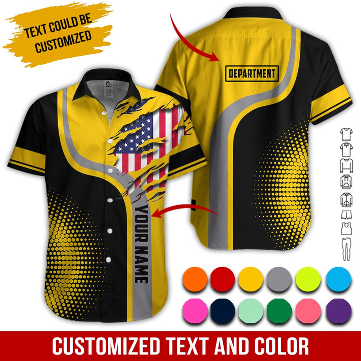 Personalized Name And Department 3D All Over Printed Clothes MH395