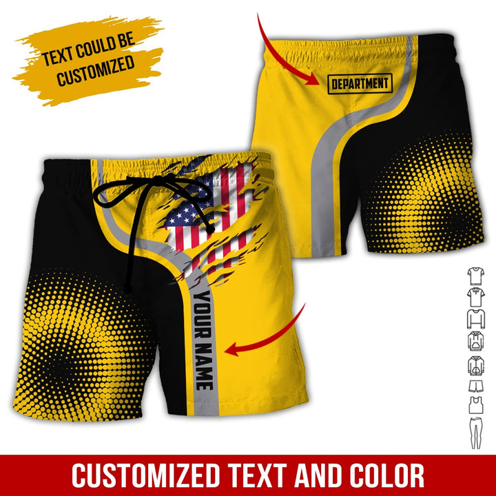 Personalized Name And Department 3D All Over Printed Clothes MH395