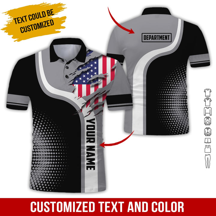 Personalized Name And Department 3D All Over Printed Clothes MH395