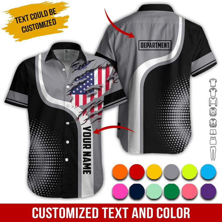 Personalized Name And Department 3D All Over Printed Clothes MH395