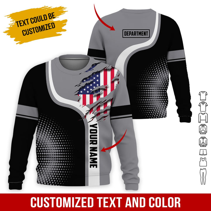 Personalized Name And Department 3D All Over Printed Clothes MH395