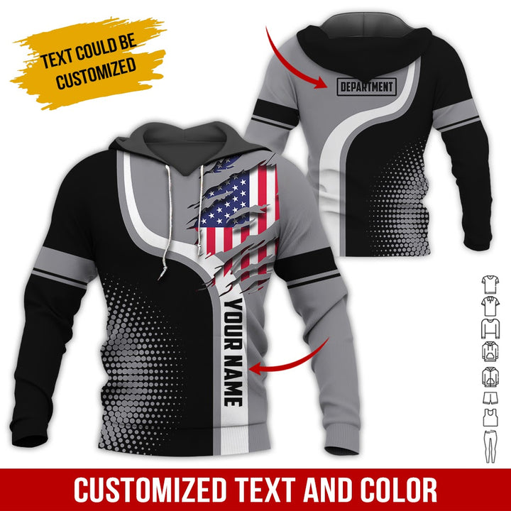 Personalized Name And Department 3D All Over Printed Clothes MH395