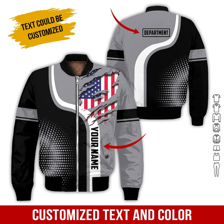 Personalized Name And Department 3D All Over Printed Clothes MH395