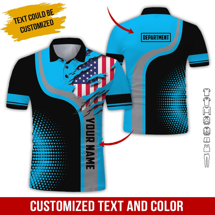 Personalized Name And Department 3D All Over Printed Clothes MH395