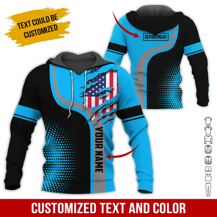 Personalized Name And Department 3D All Over Printed Clothes MH395
