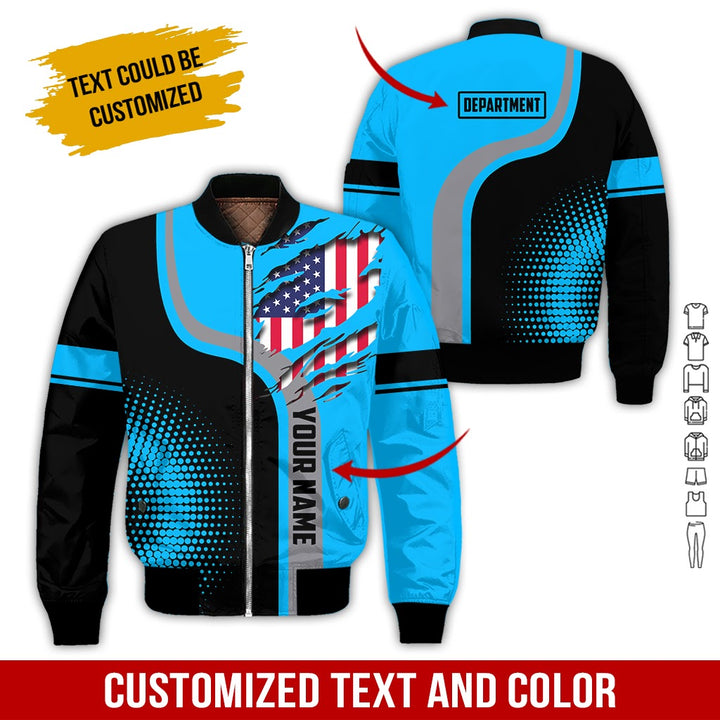 Personalized Name And Department 3D All Over Printed Clothes MH395