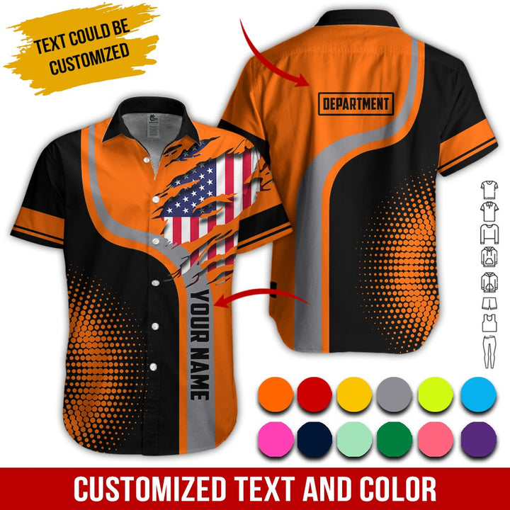 Personalized Name And Department 3D All Over Printed Clothes MH395