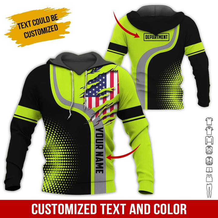 Personalized Name And Department 3D All Over Printed Clothes MH395