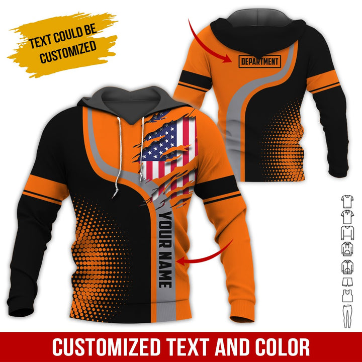 Personalized Name And Department 3D All Over Printed Clothes MH395