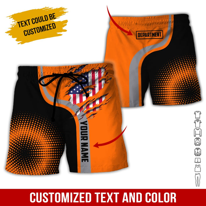 Personalized Name And Department 3D All Over Printed Clothes MH395