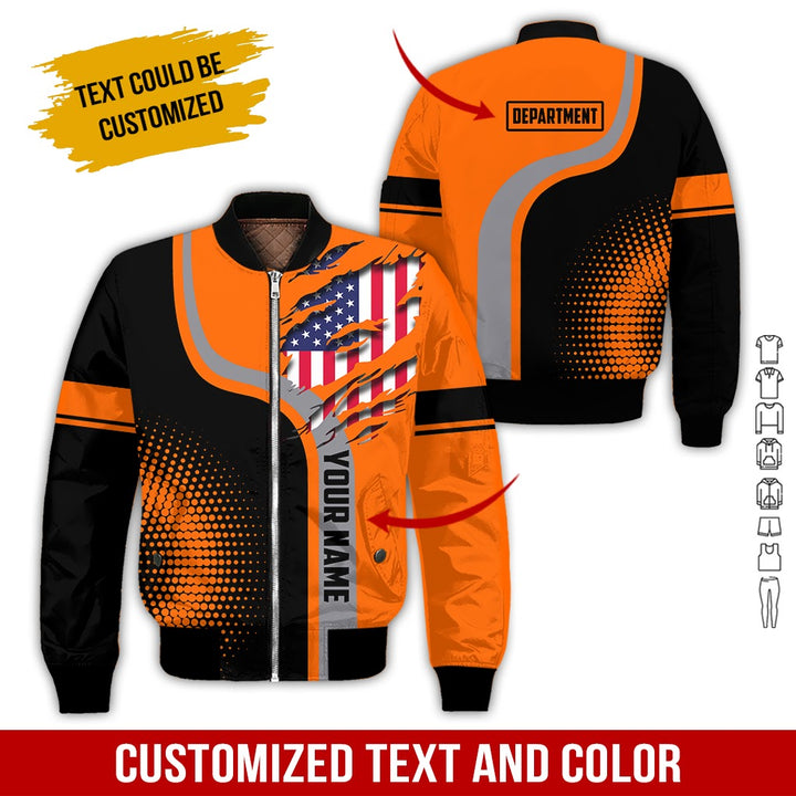 Personalized Name And Department 3D All Over Printed Clothes MH395