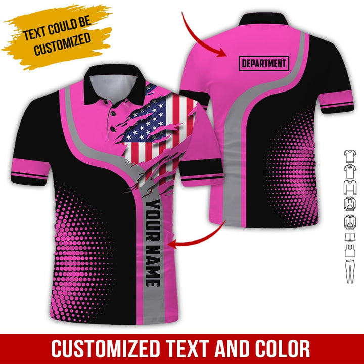 Personalized Name And Department 3D All Over Printed Clothes MH395
