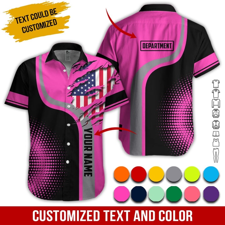 Personalized Name And Department 3D All Over Printed Clothes MH395