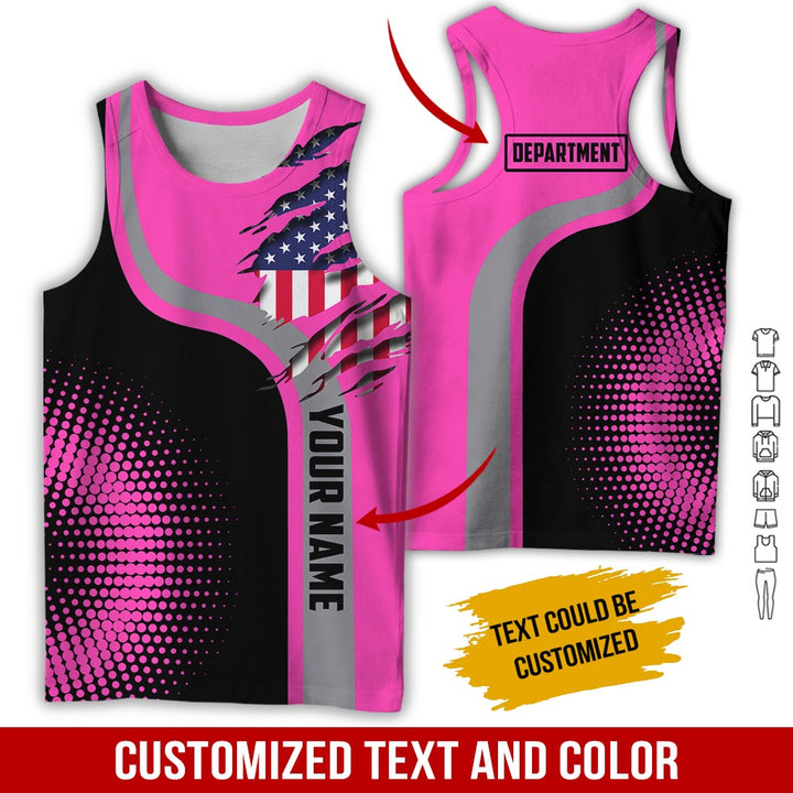Personalized Name And Department 3D All Over Printed Clothes MH395