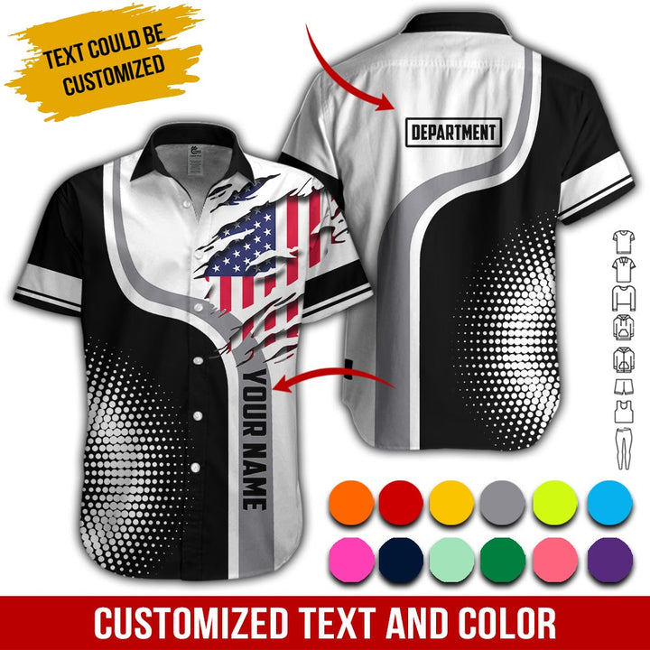 Personalized Name And Department 3D All Over Printed Clothes MH395