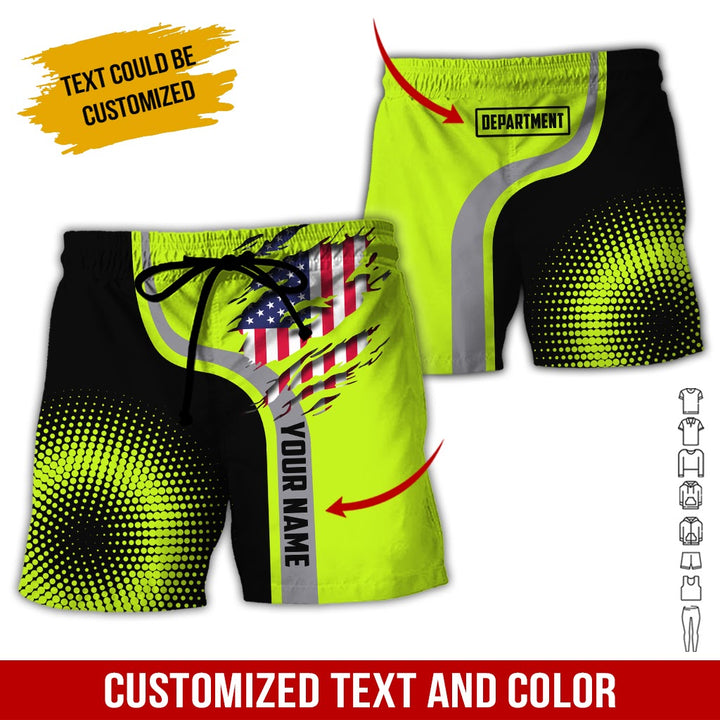 Personalized Name And Department 3D All Over Printed Clothes MH395