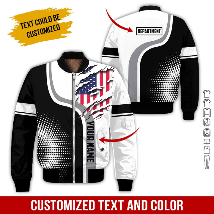 Personalized Name And Department 3D All Over Printed Clothes MH395
