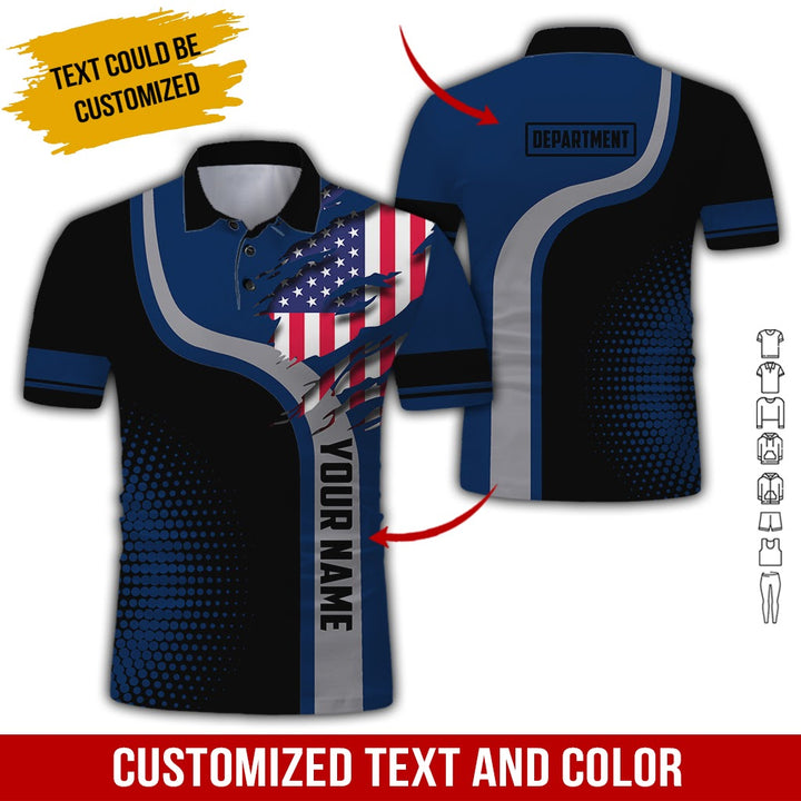 Personalized Name And Department 3D All Over Printed Clothes MH395