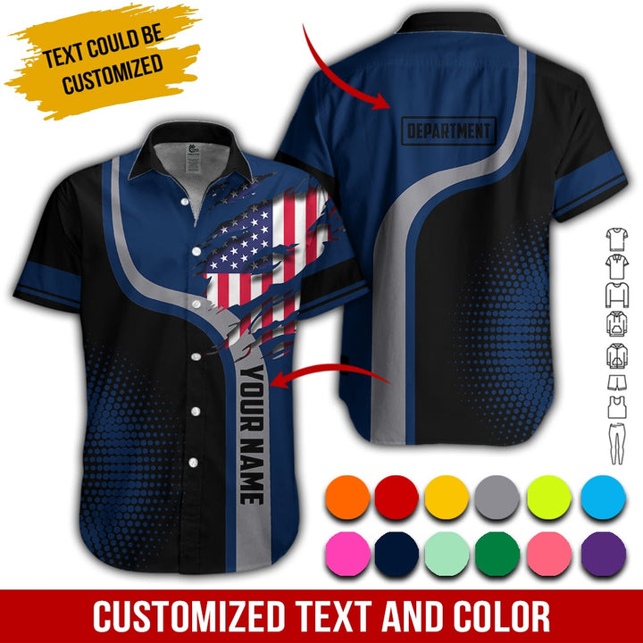 Personalized Name And Department 3D All Over Printed Clothes MH395